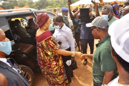 Arrival of the Deputy Governor of Enugu State, Lolo Cecilia Ezeilo